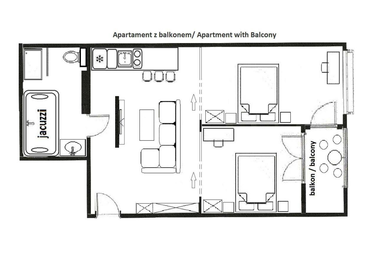 Jacuzzi Apartments 克拉科夫 外观 照片